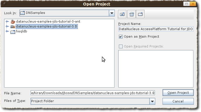 Open Maven Project